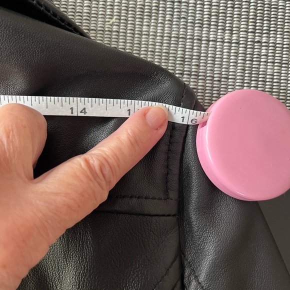 Zara Woman Real Leather Jacket sz M (runs small) - Picture 8 of 11